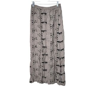 Chico's Brown Black Animal Print Skirt M